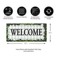 thumbnail image 2 of Evergreen Boxwood Framed Plaid Sassafras Indoor Outdoor Switch Doormat 10 x 22 Gray, 2 of 8