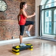 thumbnail image 4 of PRISP Adjustable Aerobic Stepper 78cm, 3 Levels (4''/6''/8'') Exercise Step Platform for Home Gym and Fitness Training, 4 of 8
