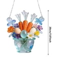 thumbnail image 3 of Easter Flower Egg Sea Glass Acrylic Window Hanging Farm Ornament Home Window Garden Decoration Easter Home Decor, 3 of 8