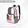 thumbnail image 7 of Xoenoiee Capybara Heart Print Clear Backpack for Girls, Large Capacity PVC Schoolbag Transparent Bookbag Elementary Kindergarten Preschool Student Rucksack with Adjustable Straps, 7 of 7