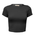 thumbnail image 1 of Playera Quarry Para mujer, Manga Corta Negro Talla CH, 1 of 4