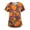 05#Purple, variant on Halloween Scrub Tops for Women V Neck Pumpkin Printed Uniform with Pockets