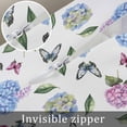 thumbnail image 7 of Pink Blue Hydrangea Throw Pillow Cover 20 x 26 Inch Decorative Pillow Cover Pastoral Watercolor Botanical Flowers Lumbar Pillowcase Seasonal Rectangle Cushion Case for Couch Sofa Bed Living Room, 7 of 7