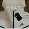 thumbnail image 3 of Nike Tech Fleece Tracksuit White Men's Hoodie & Pants/Joggers Set, 3 of 11