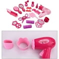 thumbnail image 5 of Rirool Little Girl Makeup Kit Pretend Play Hair Station with Case Kids Beauty Salon Set Toys, Hairdryer, Brush,Mirror & Styling(17pcs), 5 of 8