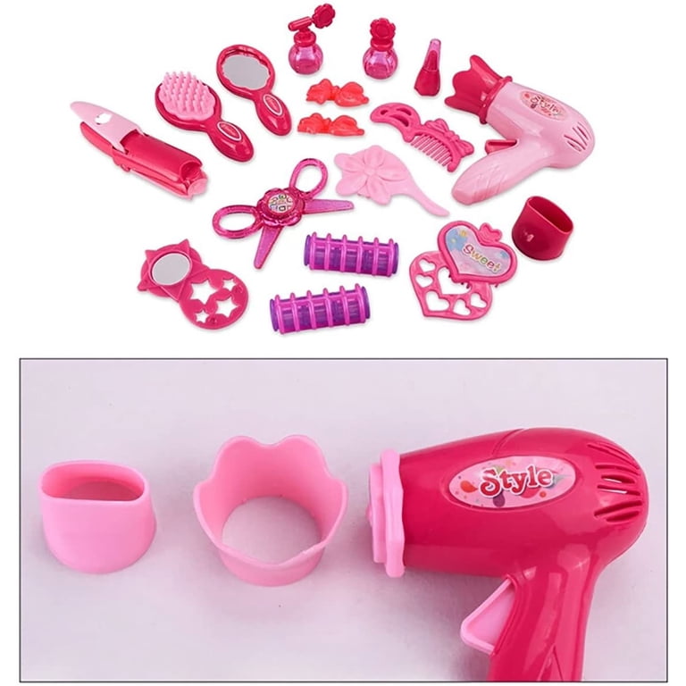 Pretend Play Makeup and Hair Station Set with Carry Case photo 5
