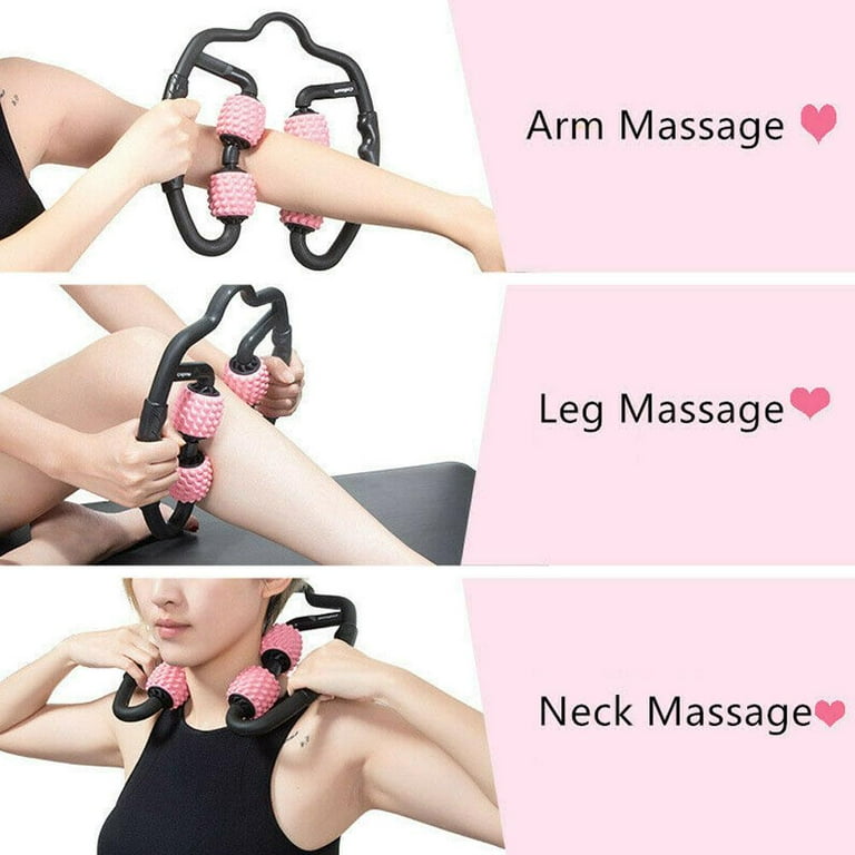 Neck Roller Massager for Muscle Tension Relief, Handheld Massage