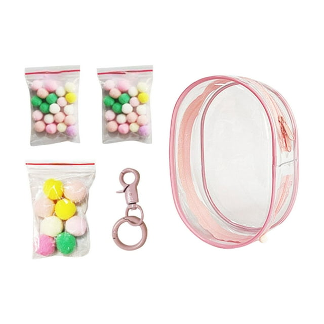 Bolsa Transparente Para Exhibir Figuras, Bolsa De Almacenamiento Portátil Para Mini Mu?ecas, Para Mini Mu?ecas, Color Rosa Melocotón