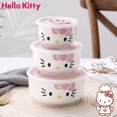 thumbnail image 2 of Fiambrera de Hello Kitty, juego de contenedores de comida, vajilla para el hogar, vajilla de cocina, regalo, 2 of 4
