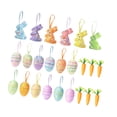 thumbnail image 2 of Adornos colgantes de Pascua: adorables y encantadoras manualidades de bricolaje con lazo de cinta para festividades. 24 pcs, 2 of 9