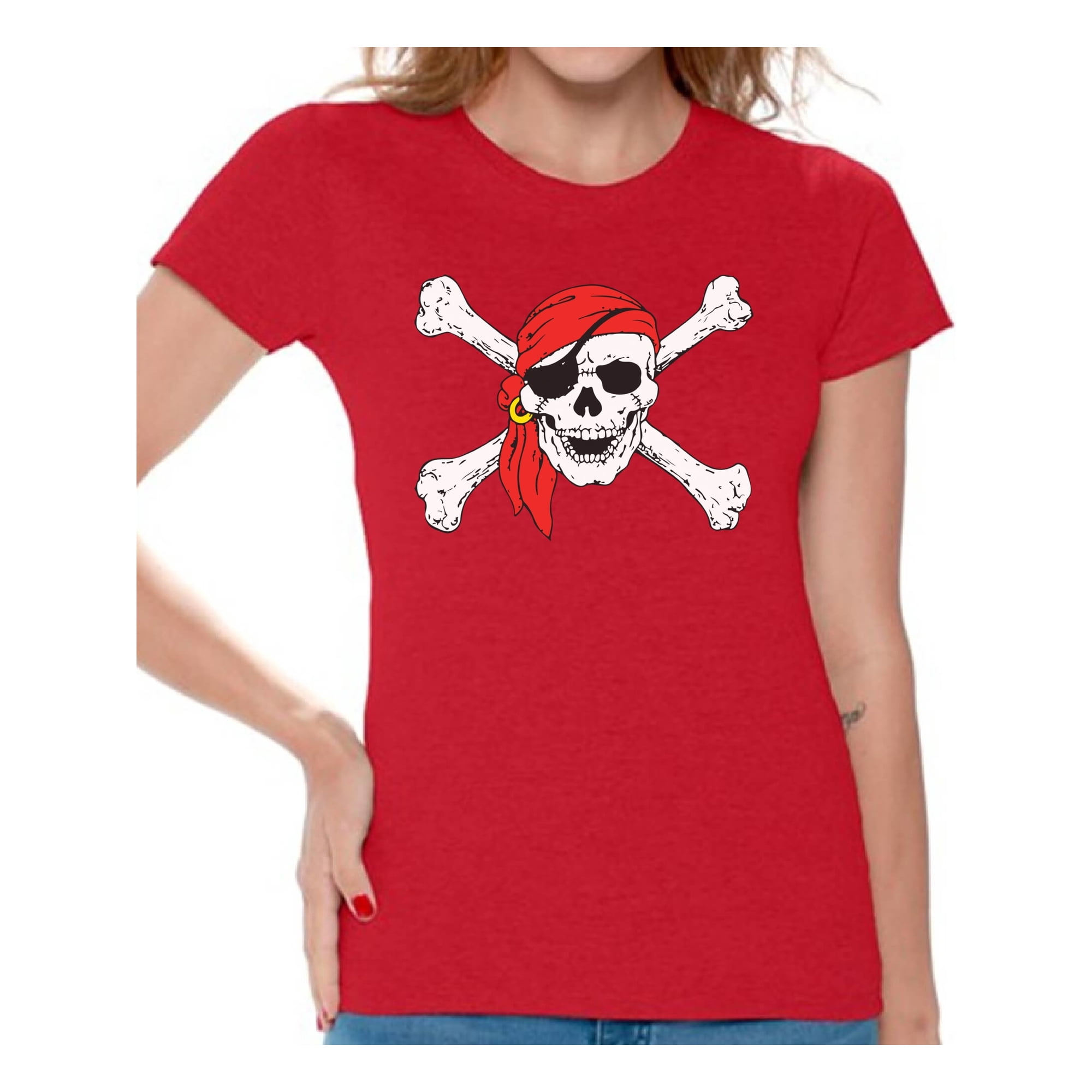 Awkward Styles Halloween T-Shirt Pirate T Shirts for Women 