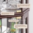 thumbnail image 4 of Lighted Corner Curio Cabinet,Corner Display Cabinet Corner Storage Cabinet with Tempered Glass Doors Mirrored Back Panel Adjustable Shelves,15.31" L X 15.31" W X 69.84" H(Dark Cherry), 4 of 7