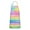 Colorful Watercolor Stripe, variant on Colorful Galaxy Pattern Apron-Garden Aprons for Women with Pockets-Cotton Linen Waterproof Kitchen Cooking Gardening Aprons Adjustable for Kitchen,Cooking,BBQ and Salon 33x27 Inch
