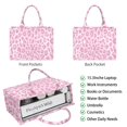 thumbnail image 2 of Large Capacity Tote Bag,Pink and Pink Of Leopard Print Handbag Fashion Luxury Tote Bag,15.7"x13"x 5.1" Inches,Laptop Compatible, 2 of 6