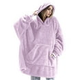 thumbnail image 2 of Oversized Blanket Hoodie Sweatshirt, Wearable Lounging Pullover for Adults Women Men Light One size, 2 of 8