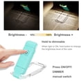 thumbnail image 2 of Lámpara de lectura USB, lector electrónico LED recargable con luz de clip para leer en la cama, 3 niveles de brillo ajustables, minilámpara plegable con clip, azul, 2 of 5
