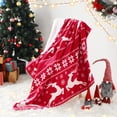 thumbnail image 4 of Deer Printed Throw Blanket, Flannel Fleece Soft Luxury Reversible Sherpa Blanket, 4 of 9