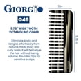 thumbnail image 3 of Peineta desenredante Giorgio G49 Graphite Large para cabello, 3 of 7