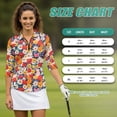 thumbnail image 7 of Uorisanigo Flower Rabbit Women's Golf Shirt Size L Fashionable Women's 3/4 Sleeve Athletic Golf Shirts Versatile Workout Tops Zip Up Collar Quick Dry Outing Wear Workout Sports, 7 of 7