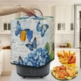 thumbnail image 3 of ZUXONGSY Blue Butterfly Flower Air Fryer Cover Toaster Dust Cover with Storage Pockets Dust Protection Insulated Kitchen Appliance Cover Easy to Use And Clean for Home Kitchen Table Decor, 3 of 7