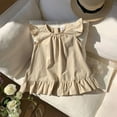thumbnail image 2 of Fozruso Girls Dresses For School Girls' Knot Lace Edged Sleeveless Dress Sizes 3-4 Years, 2 of 6