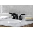 thumbnail image 2 of Kingston Brass KB950RXL Restoration Mini-Widespread Bathroom Faucet, Matte Black, 2 of 5