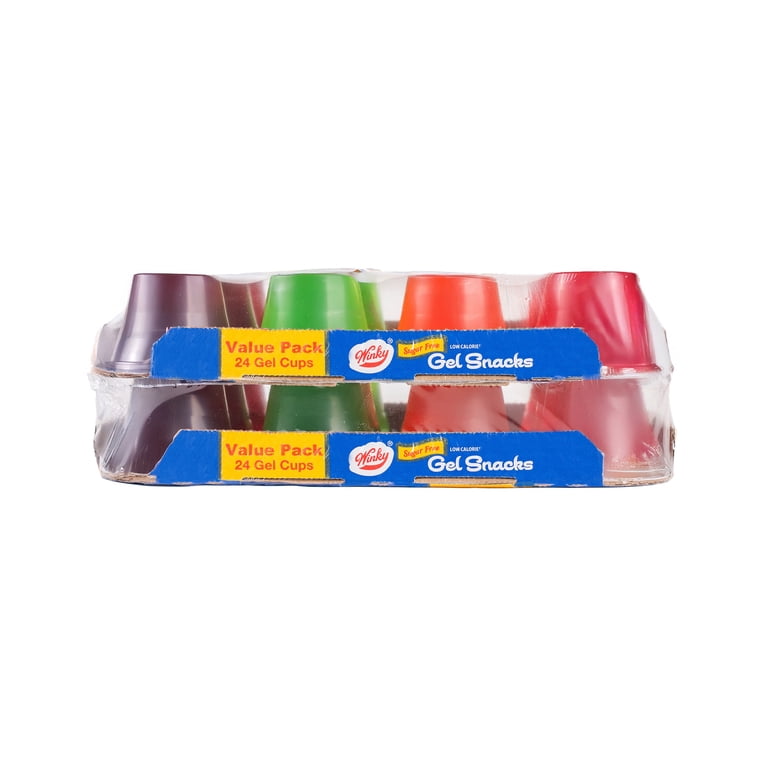 Winky Brand Sugar Free Gelatin, 24 Count Plastic Cups