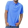 Basico (Azzure) Polo Collared Shirts For Women 100% Cotton Short Sleeve Golf Polo Shirts For Men