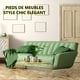 thumbnail image 2 of CHAO 4 Piezas Patas de Muebles de Metal Plateado, Patas de Mesa de Centro de 18 cm, Patas de Reemplazo Elegantes y Modernas para Sofá, Mueble de TV, Mueble de Baño con Tornillos + Protección del Suelo, 2 of 5