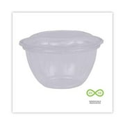 Eco-Products EP-SB18 5.5 in. x 2.3 in. 18 oz. Renewable and Compostable Plastic Containers - Clear (150/Carton)