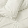 thumbnail image 5 of Peace Nest 3-Piece All Season Pinch Pleated Comforter Set, Cream, Full/Queen, 5 of 5
