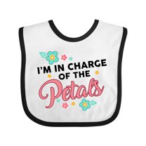 Inktastic Flower Girl I'm in Charge of the Petals Girls Baby Bib