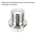 thumbnail image 5 of Uxcell M14x1.5 Male Plug Stainless Steel Thread Hex Head Socket Solid Pipe Fitting, 5 of 5