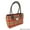 Red & Green Tartan, variant on Women's Harris Tweed "Cassley" Wool Handbag - Tartan Scottish Tote Bag in Red Check