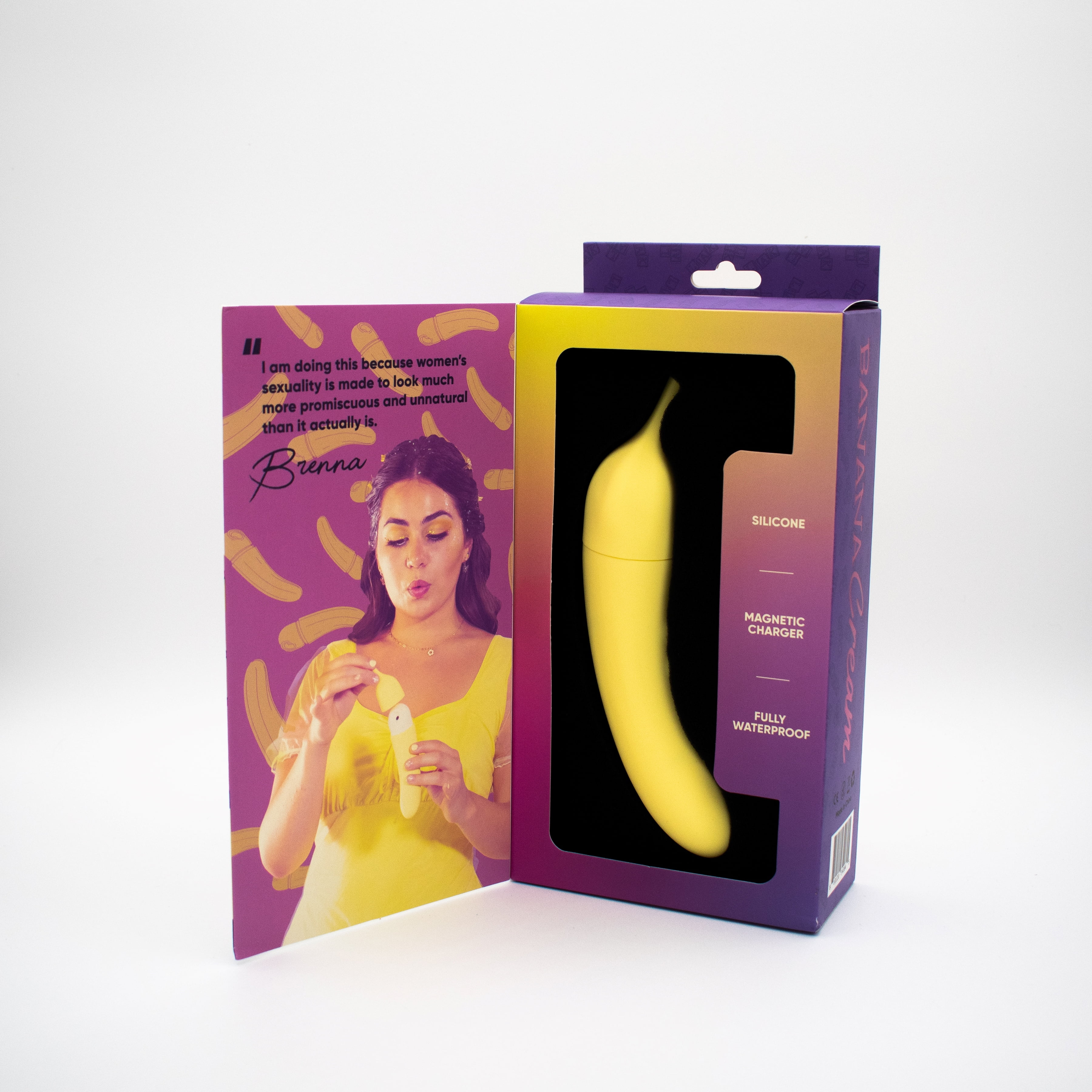 banana sex toy Pretty Love Banana Geek Thrusting Vibrator - Yellow
