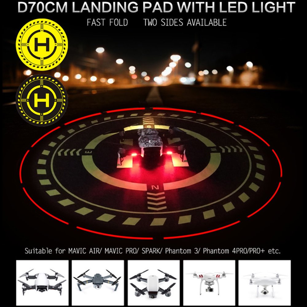 70Cm Led Adjustable Luminous Night Light Type Drone Fast Landing Pad