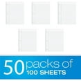 50 Pack College Ruled Reinforced Loose Leaf Paper College Ruled Bulk 3