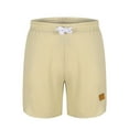 thumbnail image 5 of Inleife Men Casual Solid Summer With Pockets Drawstring Middle Waist Sport Short Pants, 5 of 6