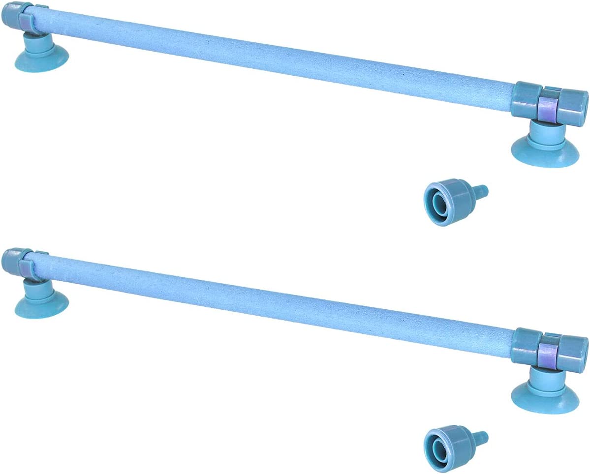 XMHF Aquarium Luftausströmer 2er Set – Stabform 20,3 Cm, Grün/blau | Für Mehr Sauerstoff Im Wasser, Anschluss An Luftpumpe