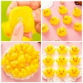 thumbnail image 2 of Kuymtek 10 Unids/set Mini PVC Amarillo Pato Souding Duckie Bebé Baño Juguete, 2 of 5