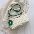 thumbnail image 3 of Bolsos de hombro para mujer, bolso de compras plisado informal, bolso para axila con bolas de masa hervida (verde) Tmvgtek Para Estrenar, 3 of 9