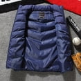 thumbnail image 4 of Lindreshi Puffer Vest for Women Plus Size Men's Solid Color Autumn and Winter Warm and Windproof Capless Slim Vest, 4 of 8