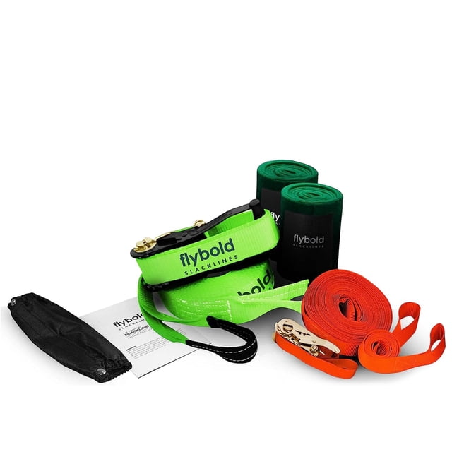 Kit Slackline Flybold Juego de Equilibrio 17 m multicolor Unitalla