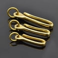 thumbnail image 2 of 1* Brass Keychain Keyring Belt U Hook Wallet Chain Fish Hook, 2 of 16