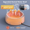 thumbnail image 4 of 3L Heated Water Bowl, Outdoor Large Heated  Bowls, Outside  Heated Pet Bowl with  Resistant Cord,  Thermal Dish Provides Drinkable Water in Winter for , , Chicken, 4 of 7