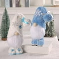 thumbnail image 4 of AmaMary 2Pcs Christmas Plush Gnomes Winter Decorations Handmade Elf Snowflake Gnome Statue Home Kitchen Farmhouse Tiered Tray Holiday Party Scandinavian Tomte, 4 of 6