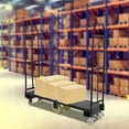 thumbnail image 3 of Heavy Duty U-Boat Cart, 15.7 x60.5 Inch 2000lbs Capacity U-Boat Platform Truck Dolly U-Boat Truck Steel with Removable Handles Utility Cart for Storage Rooms, Transportation Facilities, 3 of 15