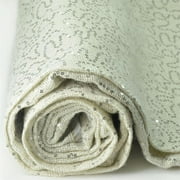 BalsaCircle Silver 54" x 4 yards Sequins Burlap Fabric Bolt Sewing Crafts Draping Decorations