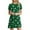 #7-Green, variant on Pntutb Womens,Fashion Women's Casual Short Sleeve O-Neck Printed Ladies Loose Mini Dress Clothes