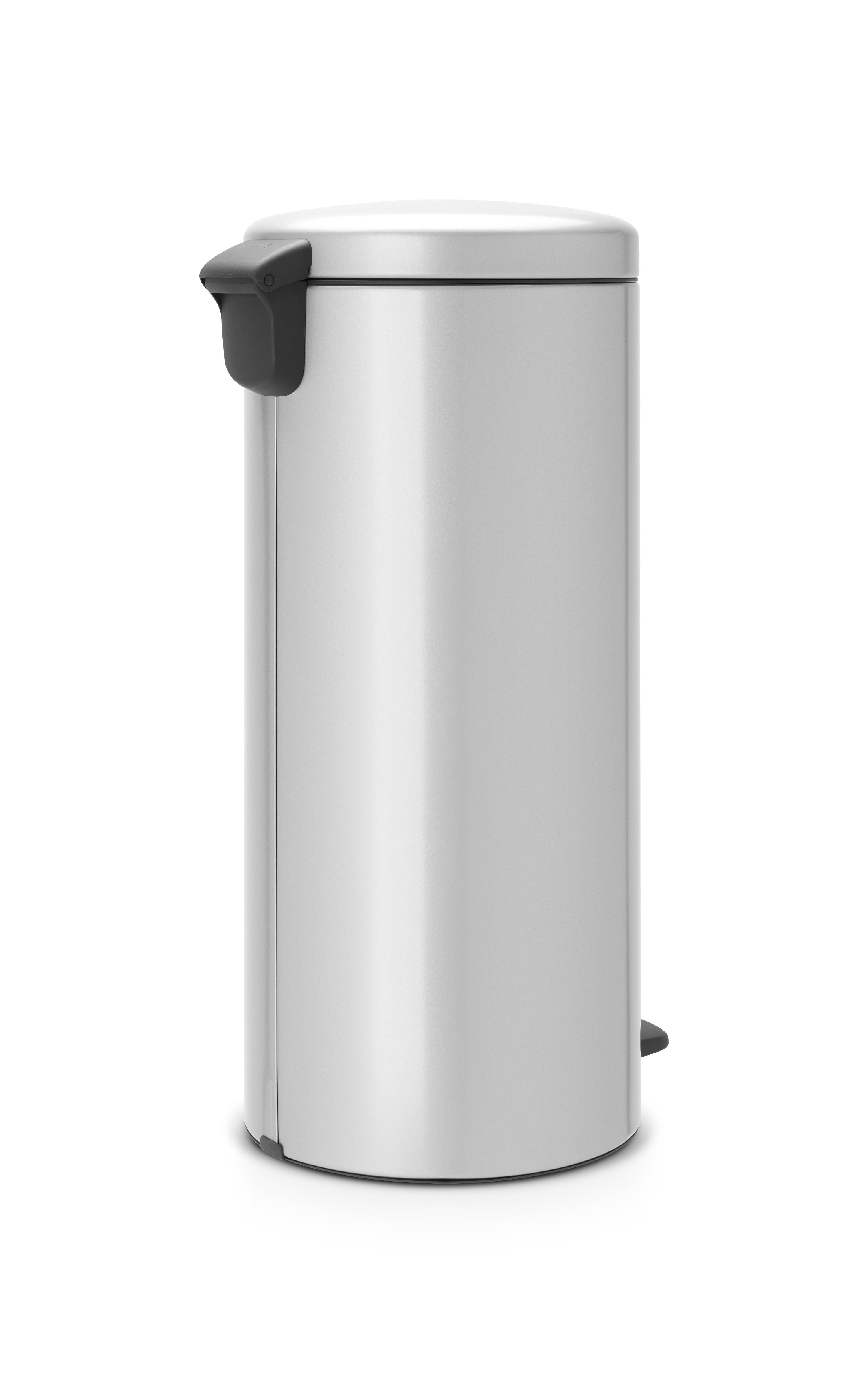 Brabantia Trash Can Newicon, 8 Gallon / 30L Metallic Gray